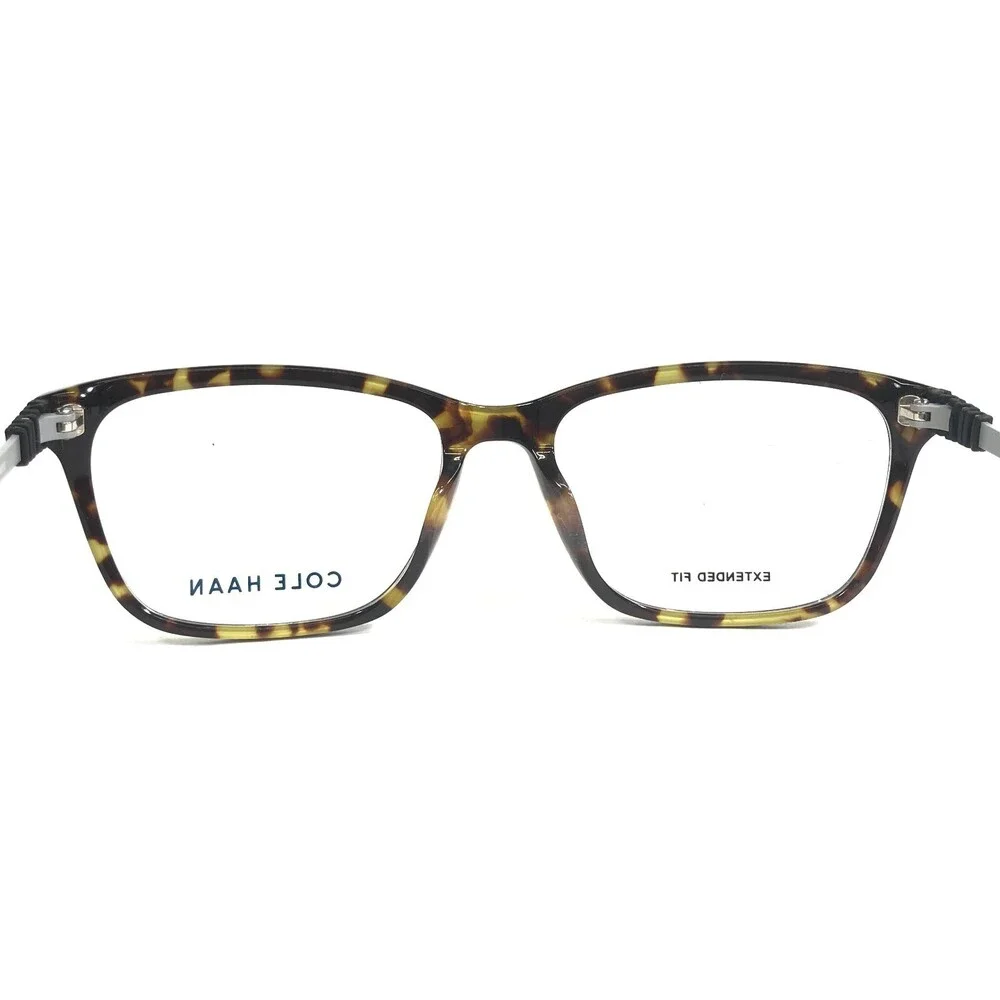 Cole Haan Eyeglasses Frames CH4039 001 BLACK Gray Tortoise Square 56-17-145